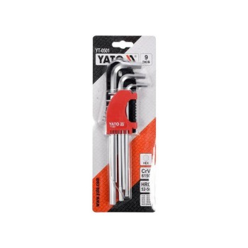 YATO Hosszú imbuszkulcs készlet 9 részes 1,5-10 mm CrV (YT-0501)