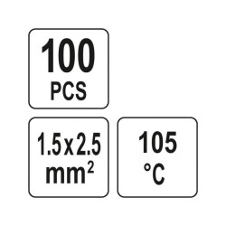 YATO Átlátszó zsugorcső 40 mm/1,5-2,5 mm2 (100 db/cs) (YT-81453) YATO Átlátszó zsugorcső 40 mm/1,5-2,5 mm2 (100 db/cs) (YT-81453)
