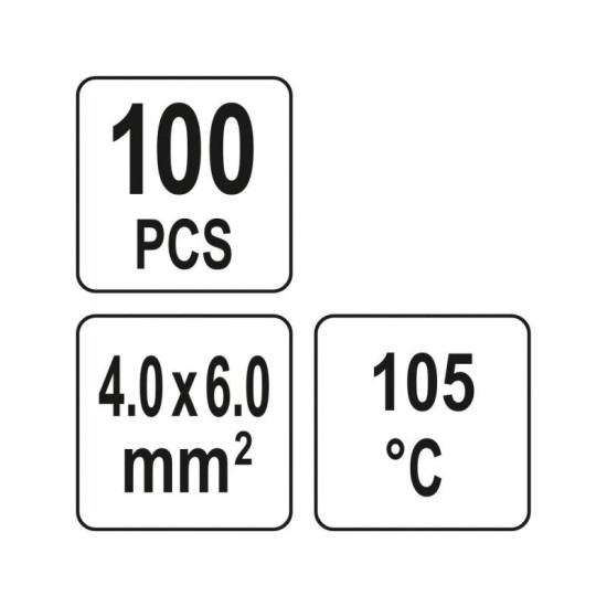 YATO Átlátszó zsugorcső 40 mm/4,0-6,0 mm2 (100 db/cs) (YT-81454) YATO Átlátszó zsugorcső 40 mm/4,0-6,0 mm2 (100 db/cs) (YT-81454)
