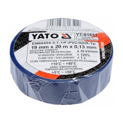 YATO Szigetelőszalag 19 x 0,13 mm x 20 m kék (YT-81651) YATO Szigetelőszalag 19 x 0,13 mm x 20 m kék (YT-81651)