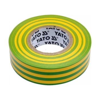 YATO Szigetelőszalag 19 x 0,13 mm x 20 m zöld-sárga (YT-81655)