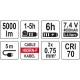 YATO Akkus állványos LED dupla reflektor 5000 lumen (YT-81811) YATO Akkus állványos LED dupla reflektor 5000 lumen (YT-81811)