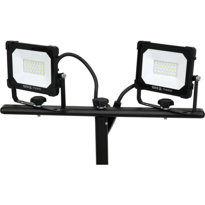 YATO Elektromos állványos LED dupla reflektor 3800 lumen 2x20 W (YT-818151)