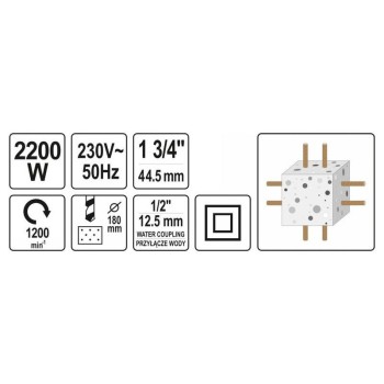 YATO Gyémántfúró + állvány M16 2200 W (YT-81980)
