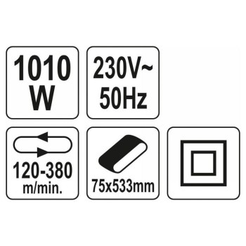 YATO Szalagcsiszoló 75 x 533 mm 1010 W (YT-82240)