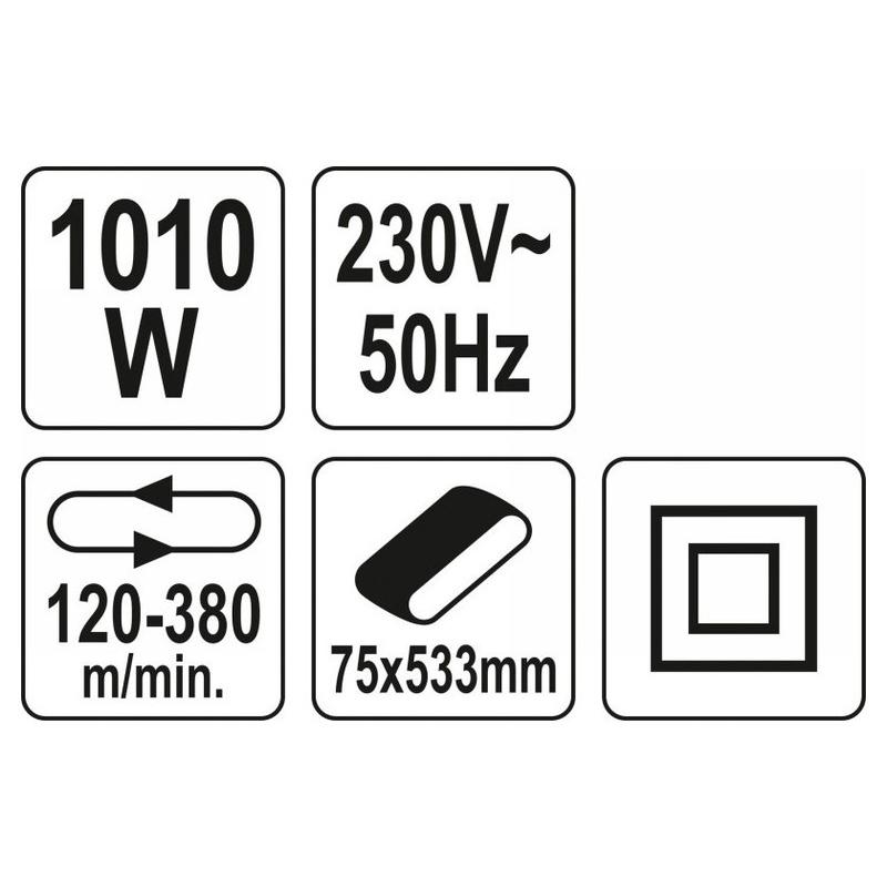 YATO Szalagcsiszoló 75 x 533 mm 1010 W (YT-82240) YATO Szalagcsiszoló 75 x 533 mm 1010 W (YT-82240)
