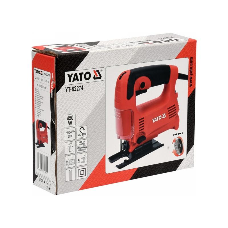 YATO Dekopírfűrész rezgéscsillapítós 450 W (YT-82274) YATO Dekopírfűrész rezgéscsillapítós 450 W (YT-82274)