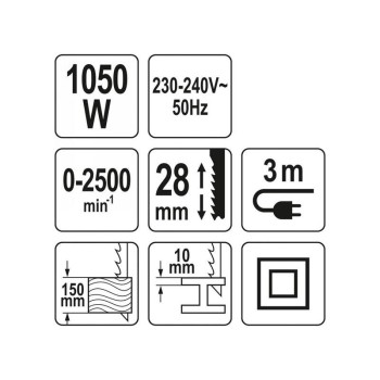 YATO Szablyafűrész 1050 W (YT-82281) YATO Szablyafűrész 1050 W (YT-82281)