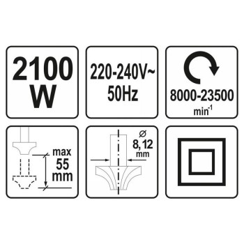 YATO Felsőmaró 2100W (YT-82380)