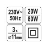 YATO Ragasztópisztoly 11 mm/20W (YT-82402)
