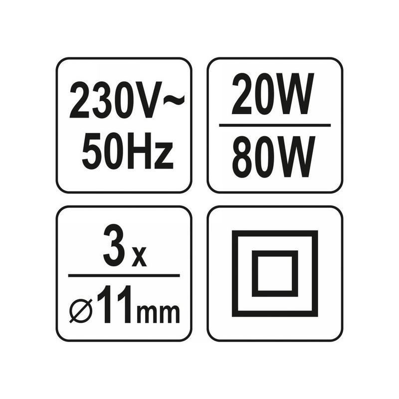 YATO Ragasztópisztoly 11 mm/20W (YT-82402)