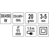YATO Ragasztópisztoly 11 mm 450 W (YT-82403)