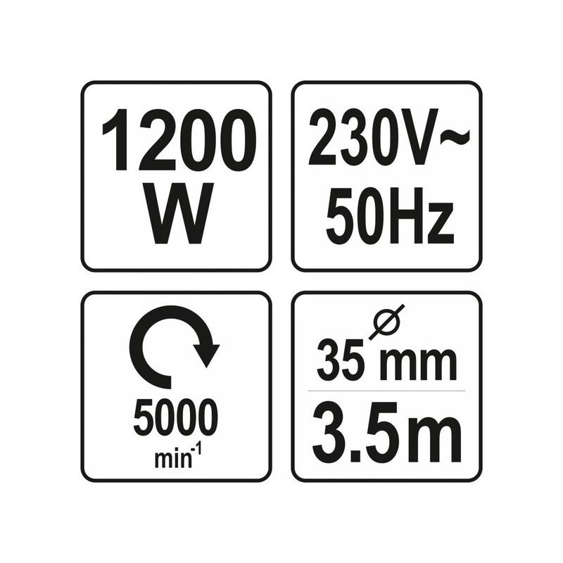 YATO Betontömörítő (tűvibrátor) 1200W (YT-82600)