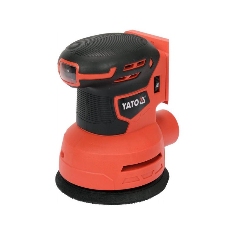 YATO Akkus excenter csiszoló 125 mm 18 V Li-Ion (akku + töltő nélkül) (YT-82753)