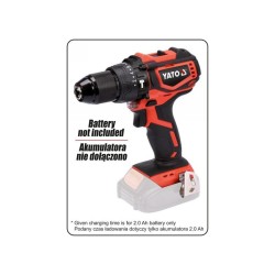 YATO Akkus ütvefúró-csavarozó 42 Nm szénkefe nélküli 18 V Li-Ion (akku + töltő nélkül) (YT-82797) YATO Akkus ütvefúró-csavarozó 42 Nm szénkefe nélküli 18 V Li-Ion (akku + töltő nélkül) (YT-82797)