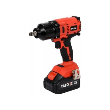 YATO Akkus ütvecsavarozó 1/2' 700 Nm szénkefe nélküli 18 V Li-Ion (1 x 3,0 Ah akku + töltő) (YT-82806)