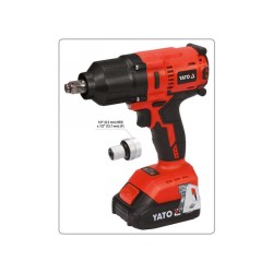 YATO Akkus ütvecsavarozó 1/2' 700 Nm szénkefe nélküli 18 V Li-Ion (1 x 3,0 Ah akku + töltő) (YT-82806)