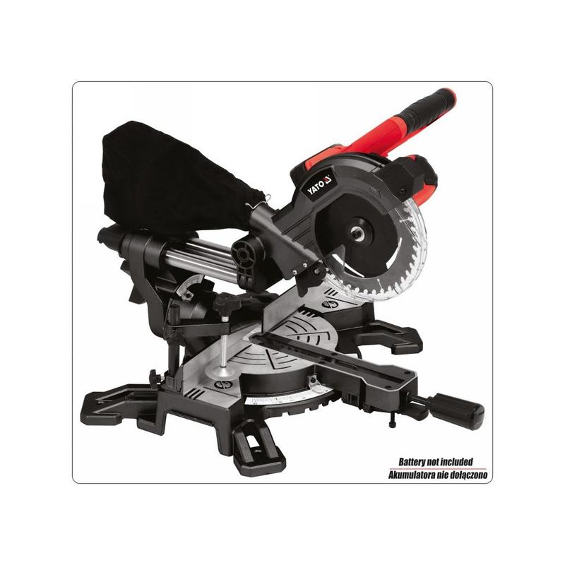 YATO Akkus lézeres gérvágó 185 mm 18 V Li-Ion (akku + töltő nélkül) (YT-82817)