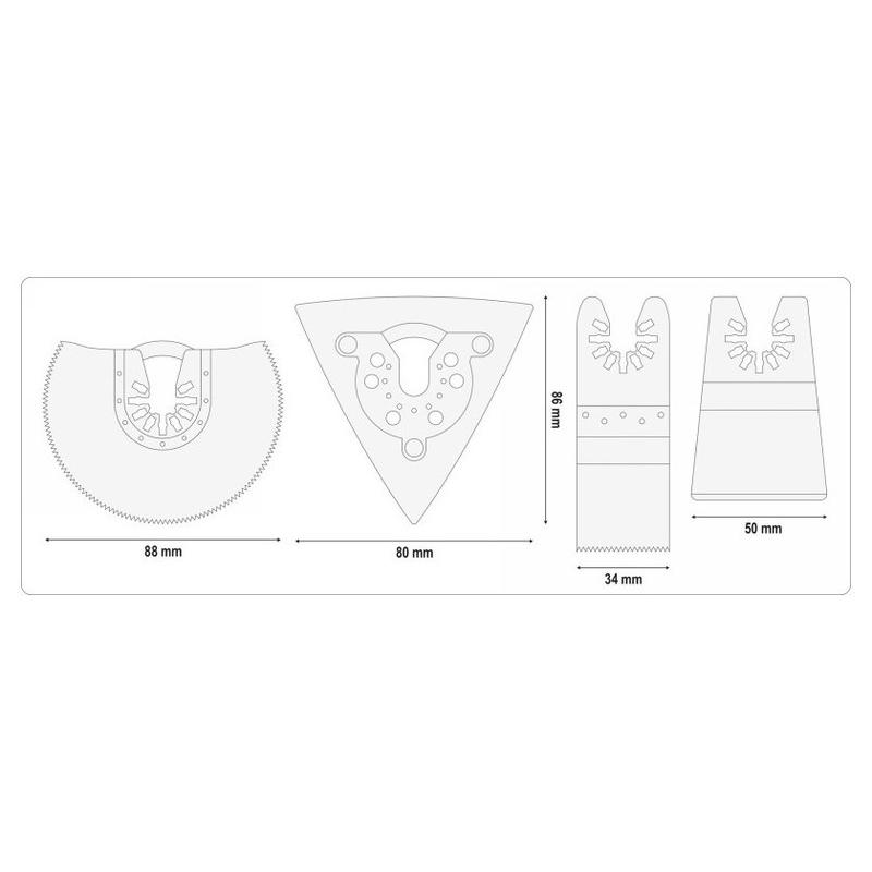 YATO Akkus multifunkciós gép 18 V Li-Ion (akku + töltő nélkül) (YT-82819)