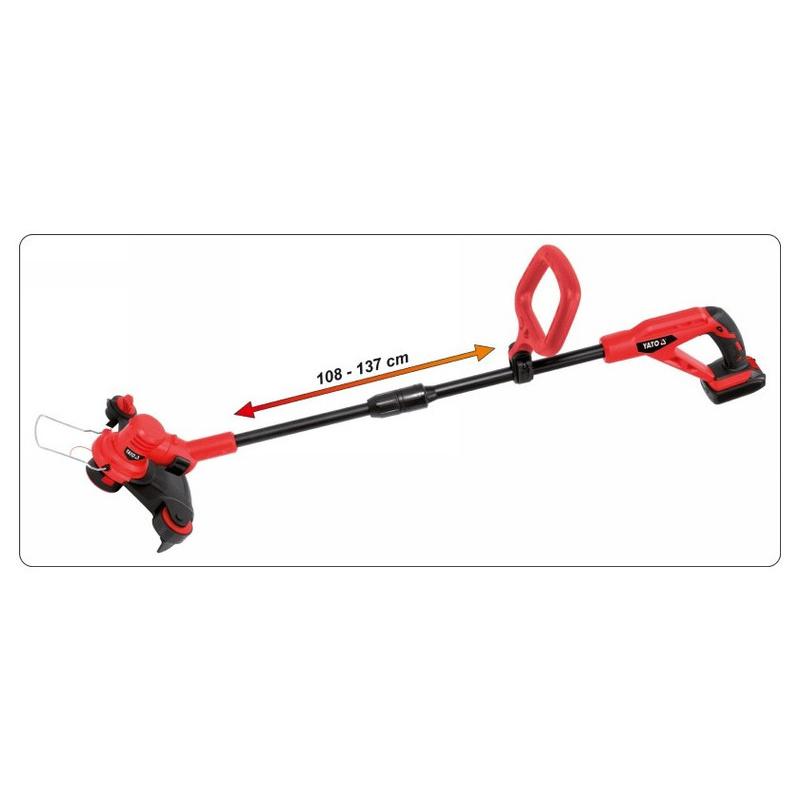 YATO Akkus fűkasza 18 V (1 x 2,0 Ah akku + töltő) (YT-82830)