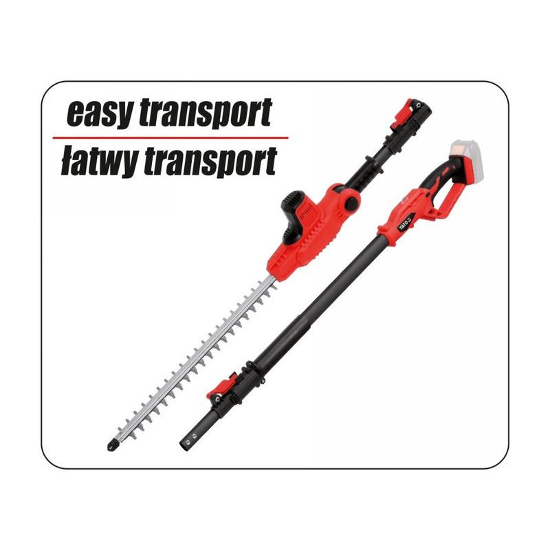 YATO Akkus lombnyíró 207-2740 mm 18 V Li-Ion (akku és töltő nélkül) (YT-82835)