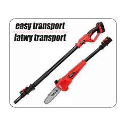 YATO Akkus magassági ágvágó 2-2,8 m 18 V (1 x 2,0 Ah akksi + töltő) (YT-82836)