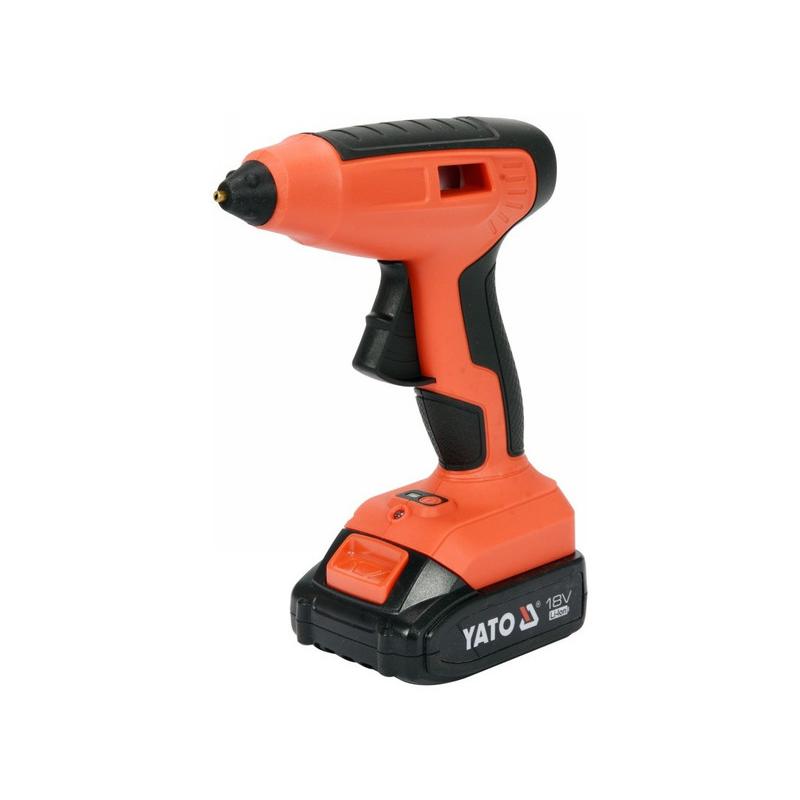 YATO Akkus ragasztópisztoly 11 mm 18 V Li-Ion (1 x 2,0 Ah akku + töltő) (YT-82854)