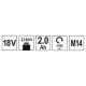 YATO Akkus keverőgép M14 18 V Li-Ion (1 x 2,0 Ah akku + töltő) (YT-82880) YATO Akkus keverőgép M14 18 V Li-Ion (1 x 2,0 Ah akku + töltő) (YT-82880)