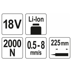 YATO Akkus kittkinyomó- és ragasztópisztoly 225 ml 18 V (akku + töltő nélkül) (YT-82889) YATO Akkus kittkinyomó- és ragasztópisztoly 225 ml 18 V (akku + töltő nélkül) (YT-82889)
