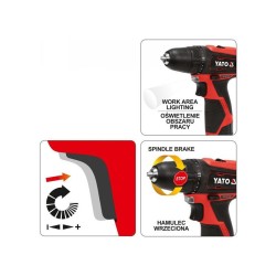 YATO Akkus fúrócsavarozó 30 Nm 12 V Li-Ion (1 x 2,0 Ah akku + töltő) (YT-82901) YATO Akkus fúrócsavarozó 30 Nm 12 V Li-Ion (1 x 2,0 Ah akku + töltő) (YT-82901)