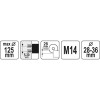 YATO Sarokcsiszoló porelszívó adapter horony maráshoz 125 mm (YT-82988)