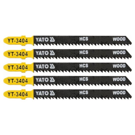 YATO Dekopírfűrészlap T10TPI 100/2,5 mm HCS (5 db/cs) (YT-3404)