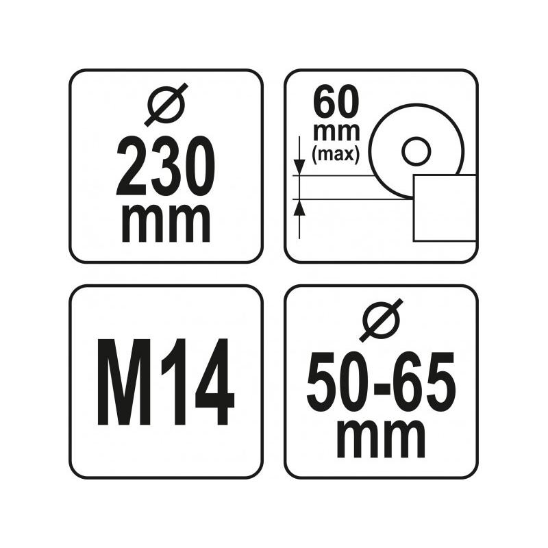 YATO Sarokcsiszoló porelszívó adapter vágáshoz 230 mm (YT-82990)