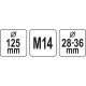YATO Sarokcsiszoló porelszívó adapter csiszoláshoz 125 mm (YT-82994)