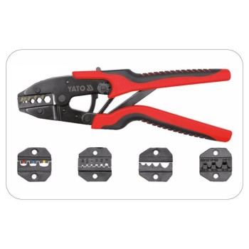 YATO Krimpelő fogó cserélhető pofakészlettel 260 mm (YT-2245)