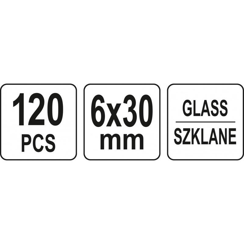 YATO Üveg biztosíték készlet 120 részes (YT-83130)