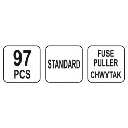 YATO Biztosíték készlet 97 részes általános (YT-83141)