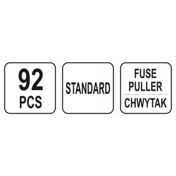 YATO Biztosíték készlet 92 részes általános (YT-83142)