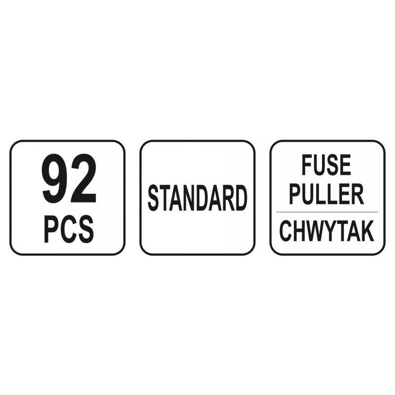YATO Biztosíték készlet 92 részes általános (YT-83142)