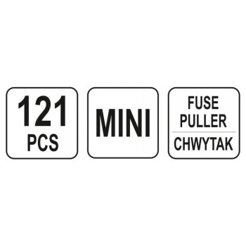 YATO Biztosíték készlet 121 részes mini (YT-83143)