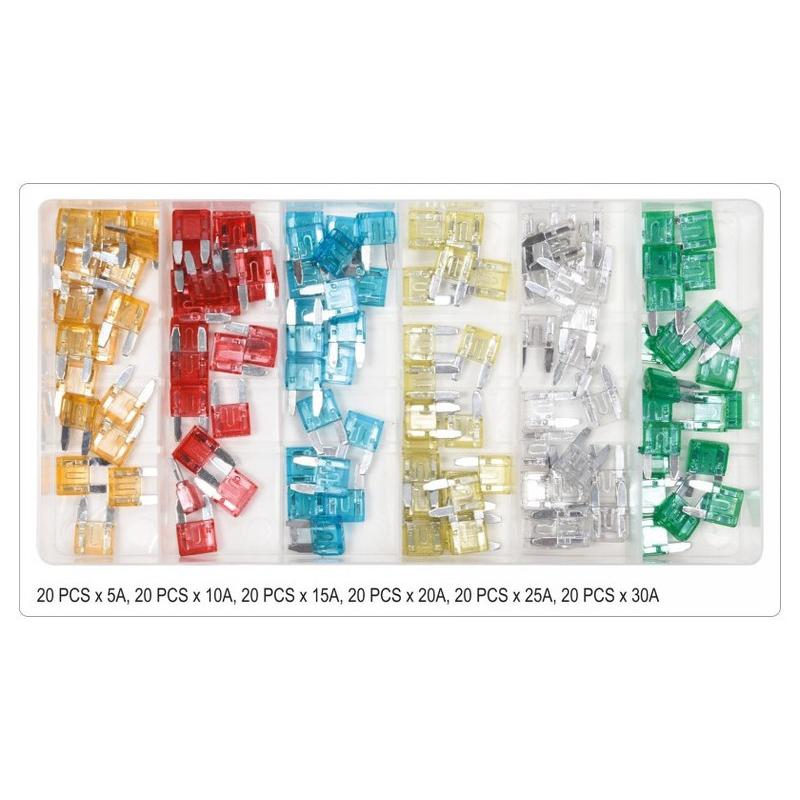 YATO Biztosíték készlet 120 részes mini (YT-83146)