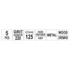 YATO Tépőzáras fíbertárcsa 125 mm / P220 (5 db/cs) (YT-83438)