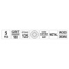 YATO Tépőzáras fíbertárcsa 125 mm / P180 8 lyukas (5 db/cs) (YT-83457)