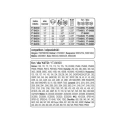 YATO Láncfűrész láncvezető 15' 0,325' 1,5 mm (YT-84934) YATO Láncfűrész láncvezető 15' 0,325' 1,5 mm (YT-84934)