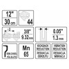 YATO Láncfűrész lánc 12' 3/8' 1,3 mm 44 szem (YT-84949)