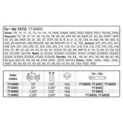 YATO Láncfűrész lánc tekercs 0,325' 1,3 mm 1846 szem (YT-84962) YATO Láncfűrész lánc tekercs 0,325' 1,3 mm 1846 szem (YT-84962)