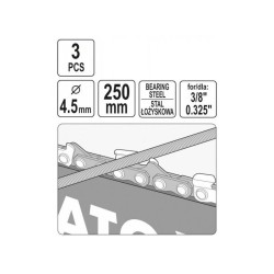 YATO Kerek láncreszelő 4,5 mm (3 db/cs) (YT-85026) YATO Kerek láncreszelő 4,5 mm (3 db/cs) (YT-85026)