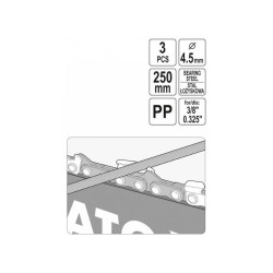 YATO Kerek láncreszelő vezetővel és nyéllel 4,5 mm (YT-85031) YATO Kerek láncreszelő vezetővel és nyéllel 4,5 mm (YT-85031)
