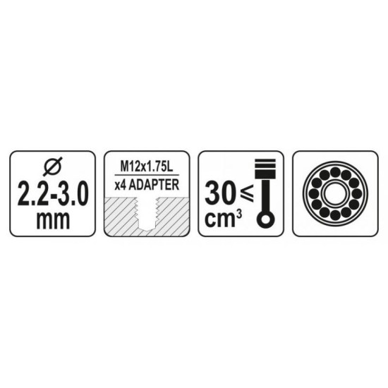 YATO Fűkasza damilfej 2,2-3,0 mm csapágyas (YT-85121) YATO Fűkasza damilfej 2,2-3,0 mm csapágyas (YT-85121)