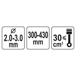 YATO Fűkasza damilfej 2,0-3,0 mm (YT-85135)